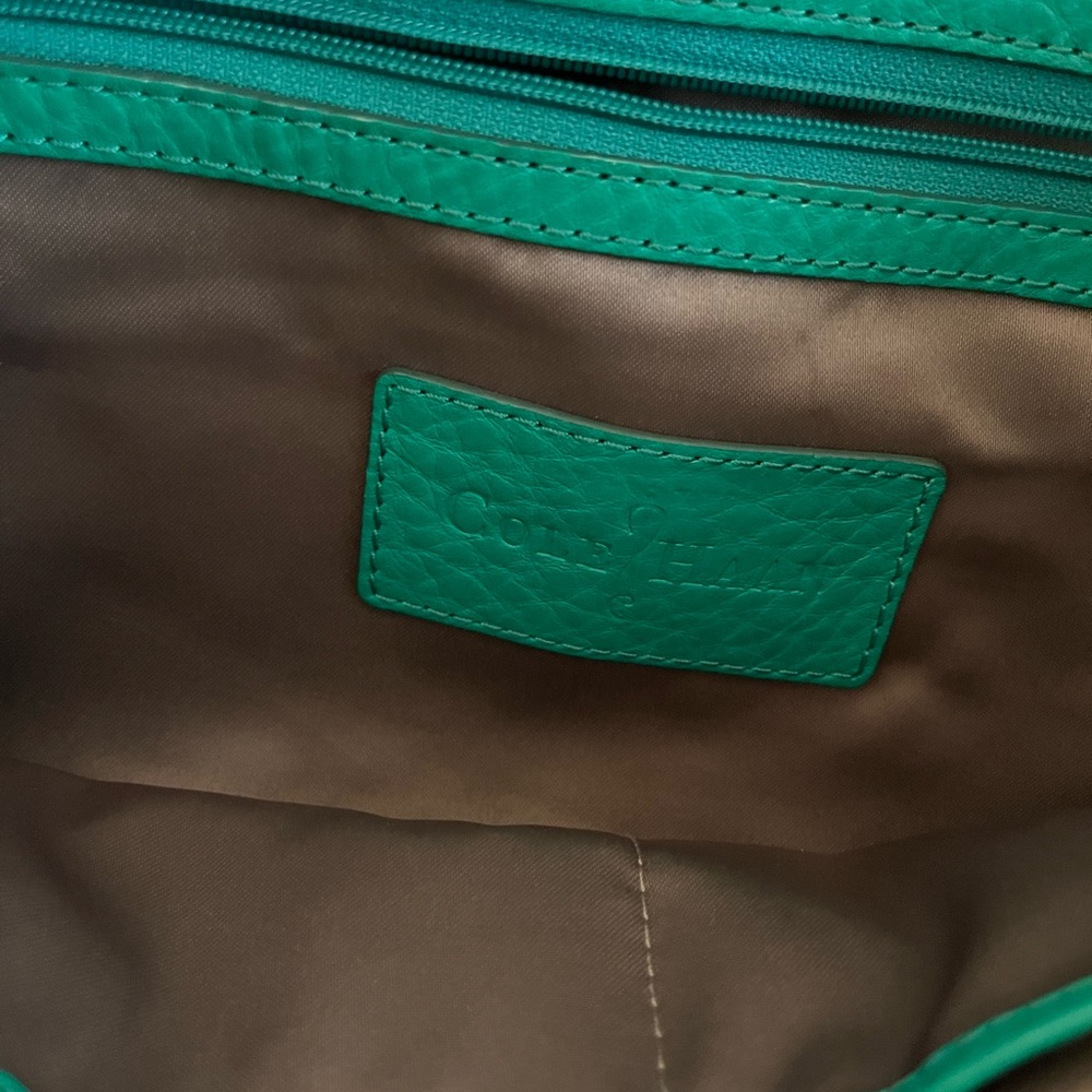 👛♥️Cole Haan shoulder purse in a greenish Turquoise 🤩 - Picture 11 of 11